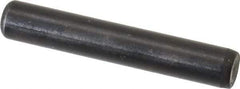 Holo-Krome - 1/4" Diam x 1-1/2" Pin Length Grade 8 Alloy Steel Standard Dowel Pin - Black Luster Finish, C 47-58 & C 60 (Surface) Hardness, 1 Beveled & 1 Rounded End - Benchmark Tooling