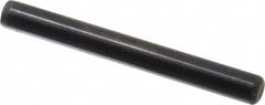 Holo-Krome - 1/4" Diam x 2-1/4" Pin Length Grade 8 Alloy Steel Standard Dowel Pin - Black Luster Finish, C 47-58 & C 60 (Surface) Hardness, 1 Beveled & 1 Rounded End - Benchmark Tooling