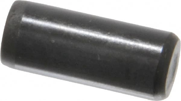 Holo-Krome - 5/16" Diam x 3/4" Pin Length Grade 8 Alloy Steel Standard Dowel Pin - Black Luster Finish, C 47-58 & C 60 (Surface) Hardness, 1 Beveled & 1 Rounded End - Benchmark Tooling