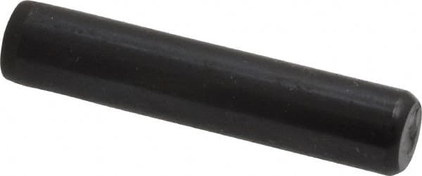 Holo-Krome - 5/16" Diam x 1-1/2" Pin Length Grade 8 Alloy Steel Standard Dowel Pin - Black Luster Finish, C 47-58 & C 60 (Surface) Hardness, 1 Beveled & 1 Rounded End - Benchmark Tooling