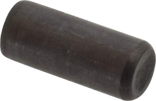 Holo-Krome - 3/8" Diam x 7/8" Pin Length Grade 8 Alloy Steel Standard Dowel Pin - Black Luster Finish, C 47-58 & C 60 (Surface) Hardness, 1 Beveled & 1 Rounded End - Benchmark Tooling