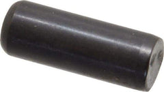 Holo-Krome - 3/8" Diam x 1" Pin Length Grade 8 Alloy Steel Standard Dowel Pin - Black Luster Finish, C 47-58 & C 60 (Surface) Hardness, 1 Beveled & 1 Rounded End - Benchmark Tooling