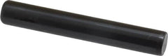 Holo-Krome - 3/8" Diam x 2-1/2" Pin Length Grade 8 Alloy Steel Standard Dowel Pin - Black Luster Finish, C 47-58 & C 60 (Surface) Hardness, 1 Beveled & 1 Rounded End - Benchmark Tooling