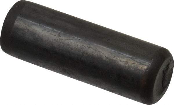 Holo-Krome - 7/16" Diam x 1-1/4" Pin Length Grade 8 Alloy Steel Standard Dowel Pin - Black Luster Finish, C 47-58 & C 60 (Surface) Hardness, 1 Beveled & 1 Rounded End - Benchmark Tooling