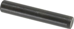 Holo-Krome - 7/16" Diam x 2-1/2" Pin Length Grade 8 Alloy Steel Standard Dowel Pin - Black Luster Finish, C 47-58 & C 60 (Surface) Hardness, 1 Beveled & 1 Rounded End - Benchmark Tooling