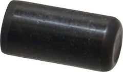 Holo-Krome - 1/2" Diam x 1" Pin Length Grade 8 Alloy Steel Standard Dowel Pin - Black Luster Finish, C 47-58 & C 60 (Surface) Hardness, 1 Beveled & 1 Rounded End - Benchmark Tooling