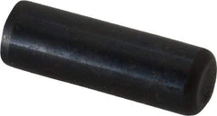 Holo-Krome - 1/2" Diam x 1-1/2" Pin Length Grade 8 Alloy Steel Standard Dowel Pin - Black Luster Finish, C 47-58 & C 60 (Surface) Hardness, 1 Beveled & 1 Rounded End - Benchmark Tooling
