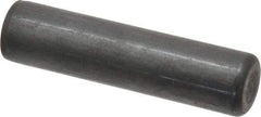 Holo-Krome - 3/4" Diam x 3" Pin Length Grade 8 Alloy Steel Standard Dowel Pin - Black Luster Finish, C 47-58 & C 60 (Surface) Hardness, 1 Beveled & 1 Rounded End - Benchmark Tooling