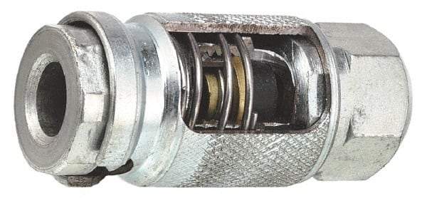 Lincoln - 250 Operating psi, 2-1/2" Long, 1/4 Thread, Grease Gun Air Coupler - NPT (F) Thread - Benchmark Tooling