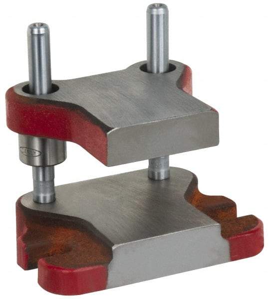 Anchor Danly - 5" Guide Post Length, 15/16" Die Holder Thickness, 6-3/4" Radius, Kick Press Semi Steel Die Set - 7-3/4" Overall Width x 5-5/16" Overall Depth - Benchmark Tooling