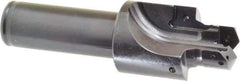 Allied Machine and Engineering - IS0 11926-1, SAE J1926-1/MS-16142 Standard, 3/4-16" Thread, 8 Tube Dash Number, 15° Porting Angle, 11/16" Pilot Diam, 3/4" Shank Diam, Indexable Spade Blade Insert Porting Tool - 2 Porting Inserts, 3.951" Overall Length - Benchmark Tooling