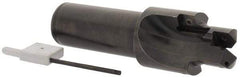 Allied Machine and Engineering - IS0 11926-1, SAE J1926-1/MS-16142 Standard, 7/8-14" Thread, 10 Tube Dash Number, 15° Porting Angle, 0.807" Pilot Diam, 1" Shank Diam, Indexable Spade Blade Insert Porting Tool - 2 Porting Inserts, 4.421" Overall Length - Benchmark Tooling