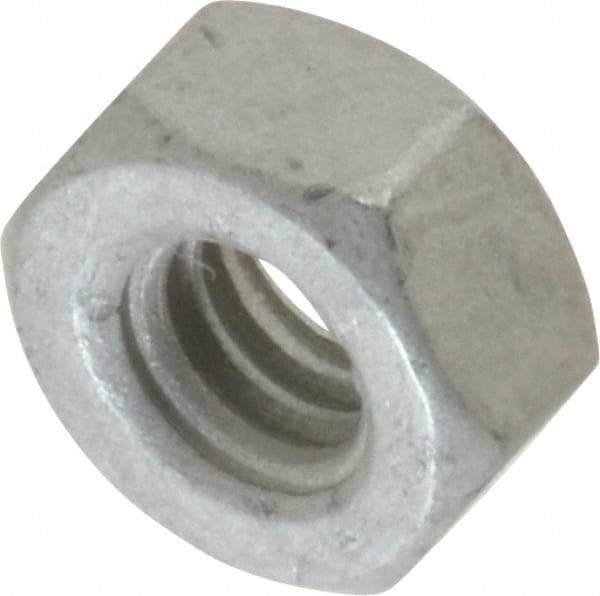 Armor Coat - 1/4-20 UNC Steel Right Hand Hex Nut - 7/16" Across Flats, 7/32" High, Armor Coat Finish - Benchmark Tooling