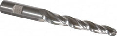 Made in USA - 2° Taper Angle per Side, 3/8" Small End Diam, 3-1/4" LOC, High Speed Steel 3 Flute Tapered Ball End Mill - 5-1/2" OAL, 5/8" Shank Diam - Benchmark Tooling