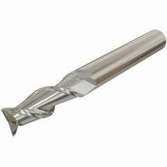 Iscar - 10mm, 22mm LOC, 10mm Shank Diam, 72mm OAL, 2 Flute, Solid Carbide Square End Mill - Single End, Uncoated, Spiral Flute, 45° Helix, Right Hand Cut, Right Hand Flute - Benchmark Tooling