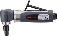 Ingersoll-Rand - 1/4" Collet, Angle Handle, Straight Air Die Grinder - 14,000 RPM, Rear Exhaust, 30 CFM, 0.33 hp, 620 kPa, 1/4 NPT - Benchmark Tooling