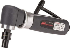 Ingersoll-Rand - 1/4" Collet, Angle Handle, Straight Air Die Grinder - 12,000 RPM, Rear Exhaust, 32 CFM, 0.4 hp, 620 kPa, 1/4 NPT - Benchmark Tooling