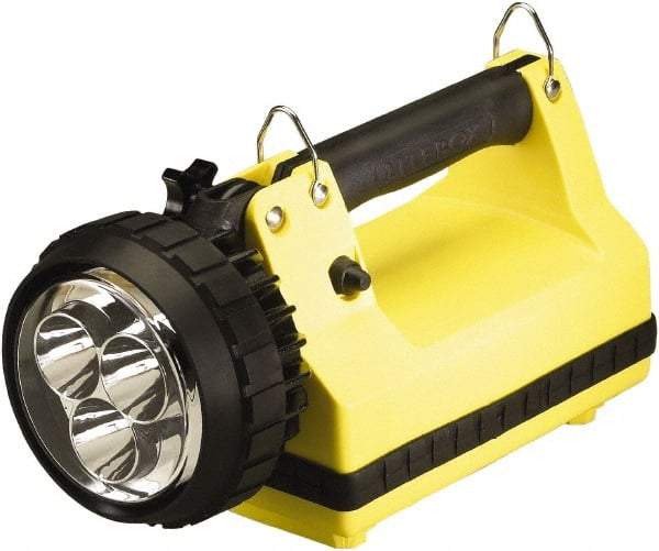 Streamlight - White LED Bulb, 540 Lumens, Spotlight/Lantern Flashlight - Yellow Plastic Body, 1 6V Battery Included - Benchmark Tooling