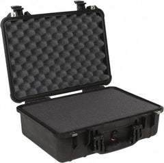 Pelican Products, Inc. - 14-1/16" Wide x 14-1/16" Deep x 6-15/16" High, Clamshell Hard Case - Black, Plastic - Benchmark Tooling