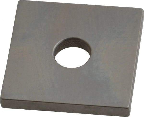 Mitutoyo - 0.115" Square Steel Gage Block - Accuracy Grade 0, Includes Certificate of Inspection - Benchmark Tooling