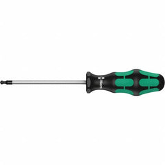 Wera - T15 Torx Driver - 3-1/8" Blade Length, 7-1/64" OAL, Ergonomic Handle, Chrome Plated Steel - Benchmark Tooling