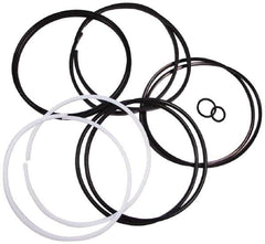 Parker - Buna Nitrile Accumulator Seal Kit - Includes V O-Ring Piston Seal, V O-Ring Backups, PTFE Glide Rings, O-Ring, O-Ring Backup, Gas Valve O-Ring, Use with 2 Inch Bore Piston Accumulator - Benchmark Tooling