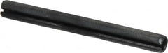 Made in USA - 5/32" Diam x 1-1/2" Long Slotted Spring Pin - Grade 1070-1090 Alloy Steel, Black Oxide Finish - Benchmark Tooling