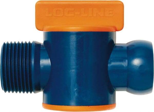 Loc-Line - 3/4" ID Coolant Hose NPT Valve - Male to Female Connection, Acetal Copolymer Body, NPT, Use with Loc-Line Modular Hose Systems - Benchmark Tooling