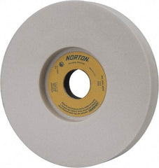 Norton - 7" Diam x 1-1/4" Hole x 1" Thick, J Hardness, 60 Grit Surface Grinding Wheel - Aluminum Oxide, Type 5, Medium Grade, 3,600 Max RPM, Vitrified Bond, One-Side Recess - Benchmark Tooling