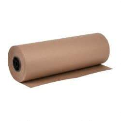 Made in USA - 720' Long x 24" Wide Roll of Recycled Kraft Paper - 8-1/2" OD, 50 Lb Paper Weight, 26 Lb per Roll - Benchmark Tooling