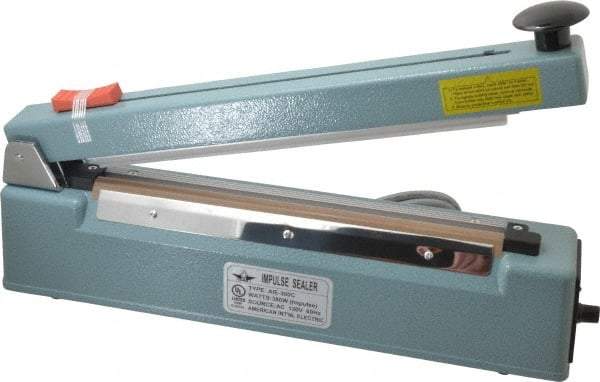 Value Collection - 12" Max Seal, 6 mil Thick, Table Top Thermal Impulse Sealer with Cutter - 380 Watts - Benchmark Tooling