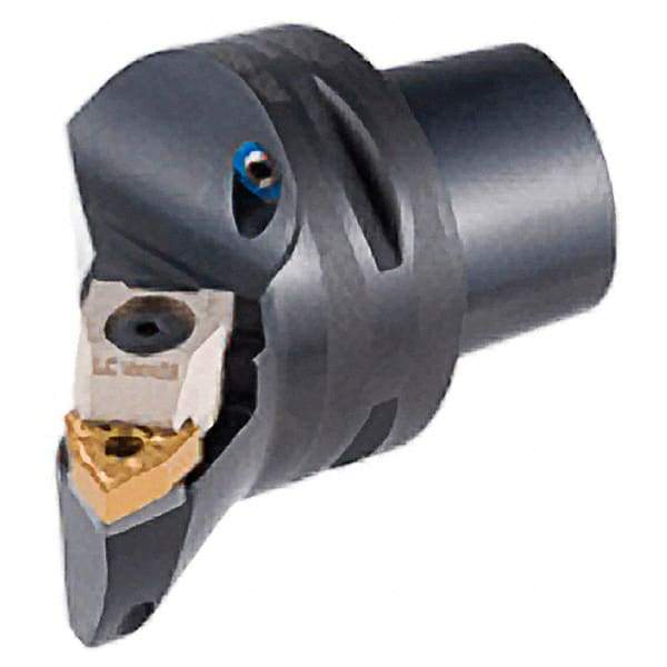 Iscar - Left Hand Cut, Size C4, WN.. Insert Compatiblity, External Modular Turning & Profiling Cutting Unit Head - 27mm Ctr to Cutting Edge, 50mm Head Length, Through Coolant, Series Multi-Wedge - Benchmark Tooling