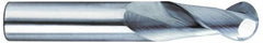 SGS - 3/4", 1" LOC, 3/4" Shank Diam, 6" OAL, 2 Flute, Solid Carbide Square End Mill - Single End, TiB2 Finish, Spiral Flute, 35° Helix, Centercutting, Right Hand Cut, Right Hand Flute, Series 47E - Benchmark Tooling