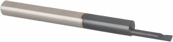 Scientific Cutting Tools - 0.06" Min Bore Diam, 0.3" Max Bore Depth, 1/8 Shank Diam, Boring Bar - Benchmark Tooling