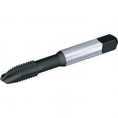 Kennametal - M6x1.00, 3 Flute, TiN/CrC/C Finish, Vanadium High Speed Steel Spiral Point Tap - Plug Chamfer, Right Hand Thread, 2-1/2" OAL, 16mm Thread Length, 6.48mm Shank Diam, 6H Class of Fit, Series GOtap - Exact Industrial Supply
