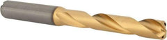 Kennametal - 10.5mm 140° Solid Carbide Jobber Drill - Multilayer TiAlN Finish, Right Hand Cut, Spiral Flute, Straight Shank, 118mm OAL, Standard Point - Benchmark Tooling