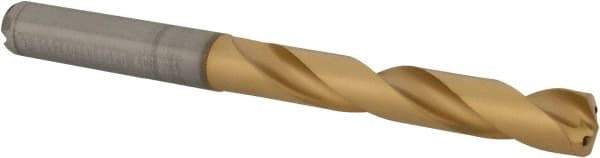 Kennametal - 5/16" 140° Solid Carbide Jobber Drill - Multilayer TiAlN Finish, Right Hand Cut, Spiral Flute, Straight Shank, 91mm OAL, Standard Point - Benchmark Tooling