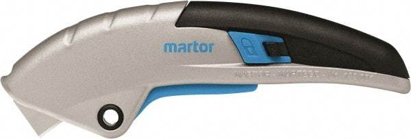 Martor USA - Retractable Utility Knife - Black & Blue Handle - Benchmark Tooling