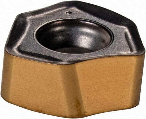 Iscar - H600 WXCU05T312 HP Grade IC830 Carbide Milling Insert - TiAlN/TiN Finish, 0.165" Thick, 0.328" Inscribed Circle, 1.19mm Corner Radius - Benchmark Tooling