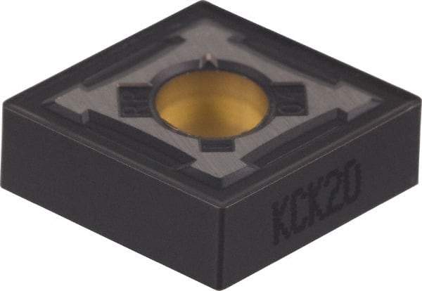 Kennametal - CNMG643 RP Grade KCK15 Carbide Turning Insert - TiCN/Al2O3 Finish, 80° Diamond, 3/4" Inscr Circle, 1/4" Thick, 3/64" Corner Radius - Benchmark Tooling