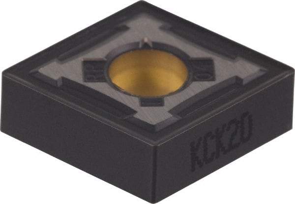 Kennametal - CNMG433 RP Grade KCK20 Carbide Turning Insert - TiCN/Al2O3 Finish, 80° Diamond, 1/2" Inscr Circle, 3/16" Thick, 3/64" Corner Radius - Benchmark Tooling