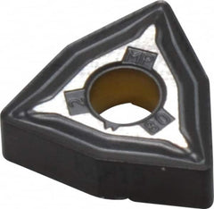 Kennametal - WNMG432 MP Grade KCM15 Carbide Turning Insert - TiCN/Al2O3 Finish, 80° Trigon, 1/2" Inscr Circle, 3/16" Thick, 1/32" Corner Radius - Benchmark Tooling