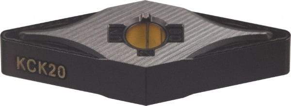 Kennametal - VNMG332 UN Grade KCK20 Carbide Turning Insert - TiCN/Al2O3 Finish, 35° Diamond, 3/8" Inscr Circle, 3/16" Thick, 1/32" Corner Radius - Benchmark Tooling