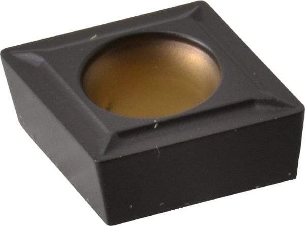 Kennametal - CCMT32.51 LF Grade KCM25 Carbide Turning Insert - TiN/TiCN/Al2O3 Finish, 80° Diamond, 3/8" Inscr Circle, 5/32" Thick, 1/64" Corner Radius - Benchmark Tooling