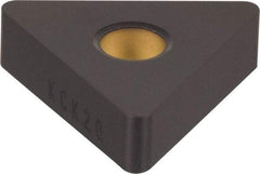 Kennametal - TNMA332 Grade KCK20 Carbide Turning Insert - TiCN/Al2O3 Finish, 60° Triangle, 3/8" Inscr Circle, 3/16" Thick, 1/32" Corner Radius - Benchmark Tooling