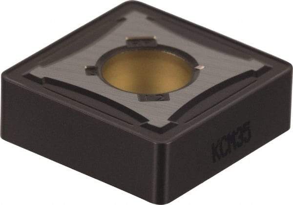Kennametal - SNMG543 RP Grade KCP25 Carbide Turning Insert - TiCN/Al2O3 Finish, 90° Square, 5/8" Inscr Circle, 1/4" Thick, 3/64" Corner Radius - Benchmark Tooling