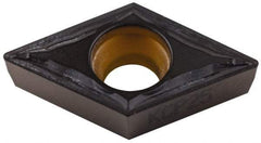 Kennametal - DCMT32.51 FP Grade KCP25 Carbide Turning Insert - TiCN/Al2O3 Finish, 55° Diamond, 3/8" Inscr Circle, 5/32" Thick, 1/64" Corner Radius - Benchmark Tooling