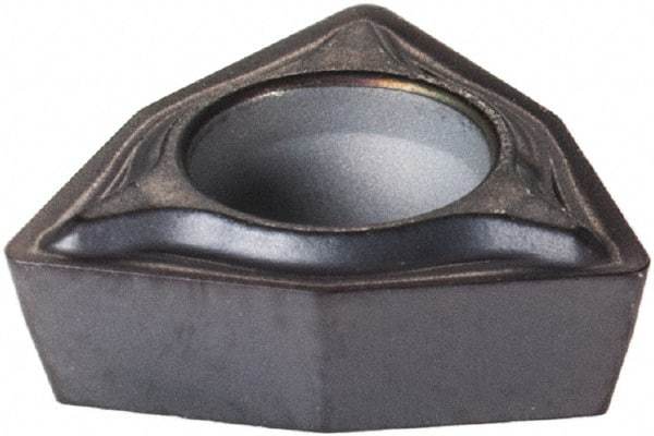Kennametal - WPMT21.51 FP Grade KC5010 Carbide Turning Insert - TiAlN Finish, 80° Trigon, 1/4" Inscr Circle, 3/32" Thick, 1/64" Corner Radius - Benchmark Tooling