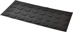 Made in USA - 1.23" Wide x 0.1" High, Self Adhesive Polyurethane Bumpers - Cylindrical - Benchmark Tooling