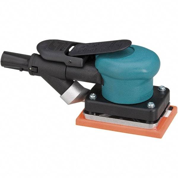 Dynabrade - 10,000 OPM, 13 CFM Air Consumption, Palm Air Orbital Sander - Rectangular Pad, 1/4 NPT Inlet - Benchmark Tooling